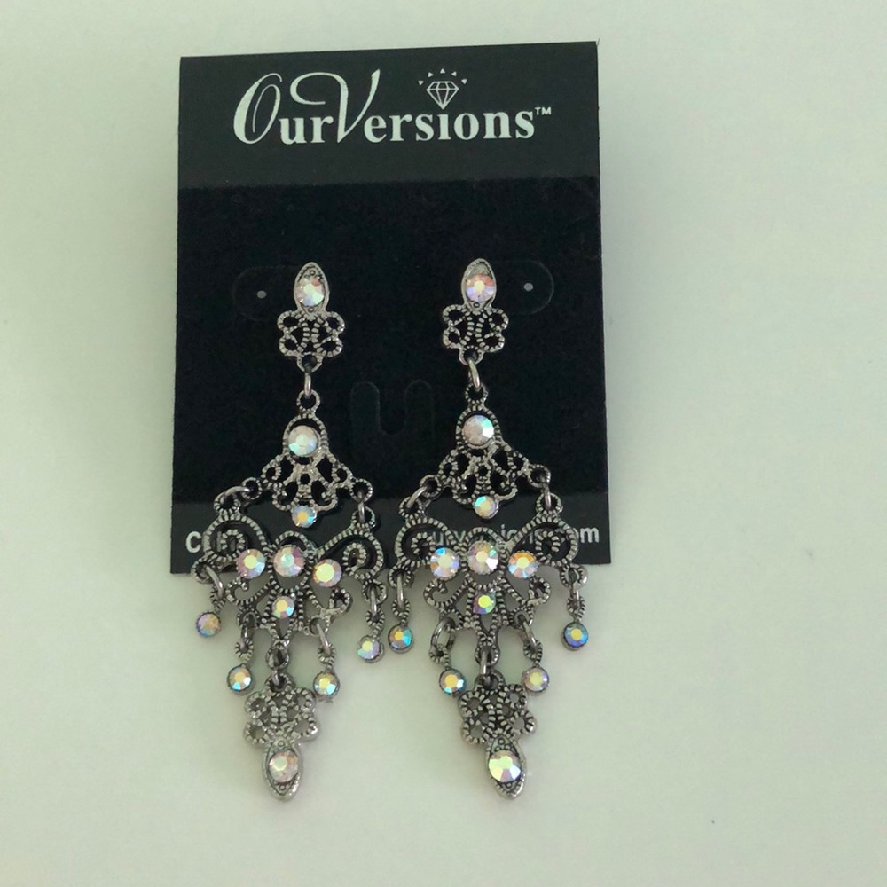 Sparkling rhinestone earrings